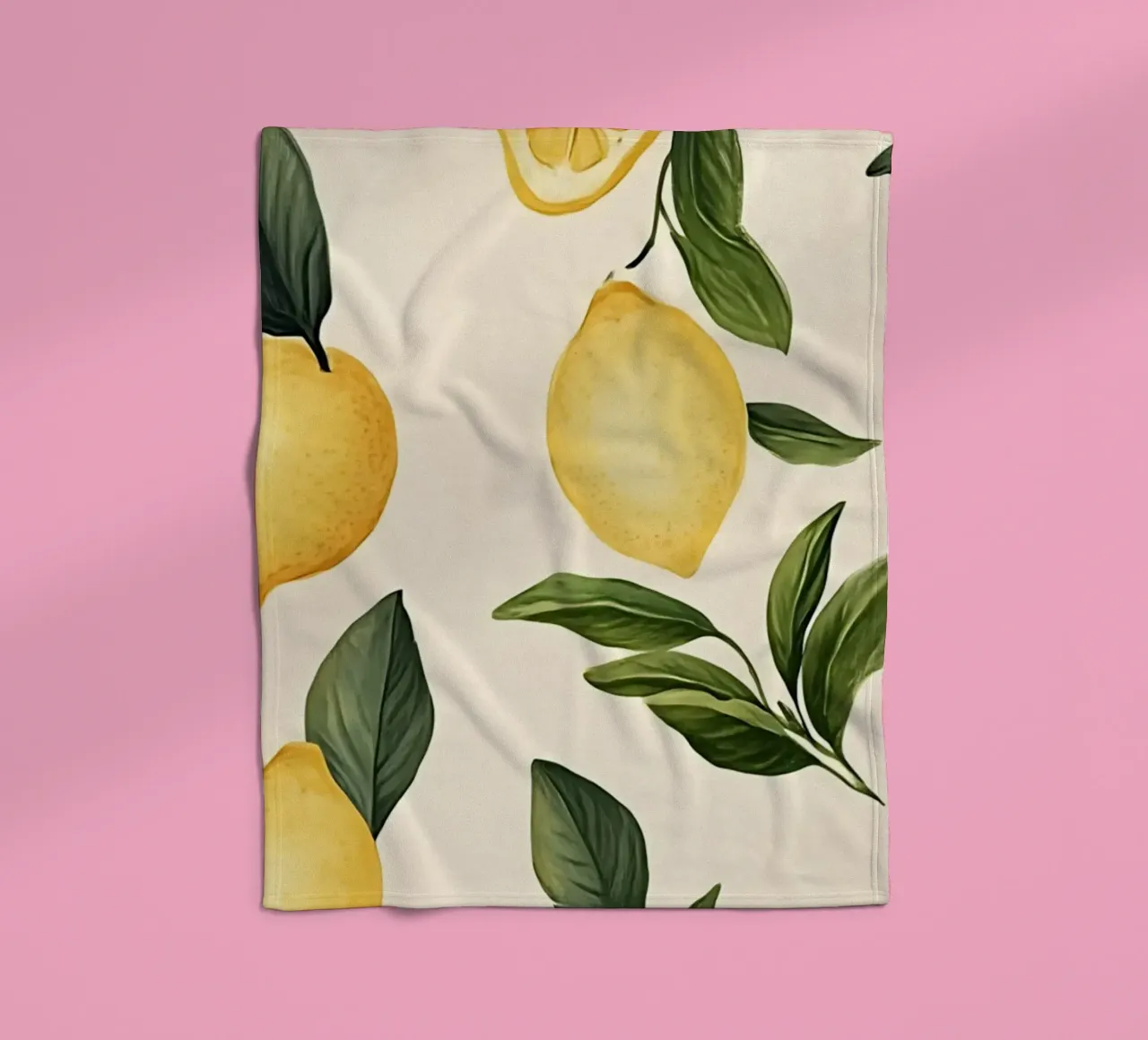 Helder Citroenpatroon - Moderne Botanische Citrusvruchtendruk fleecedeken van ClubArt