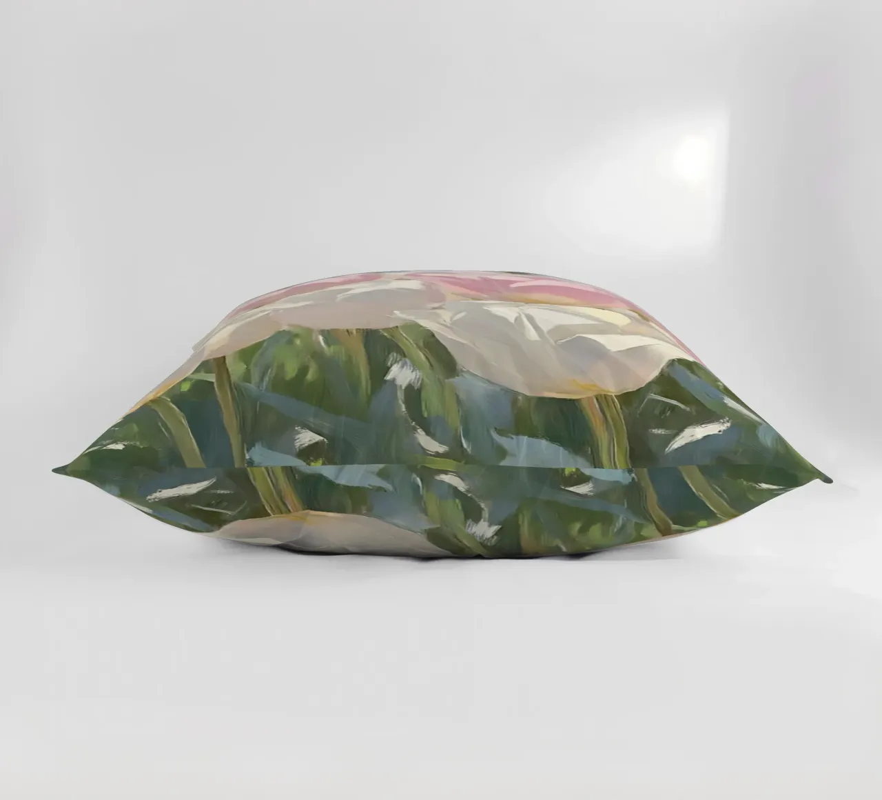 Soft Pastel Tulip Field - Impressionist Spring Bloom Art decorative cushion by ClubArt