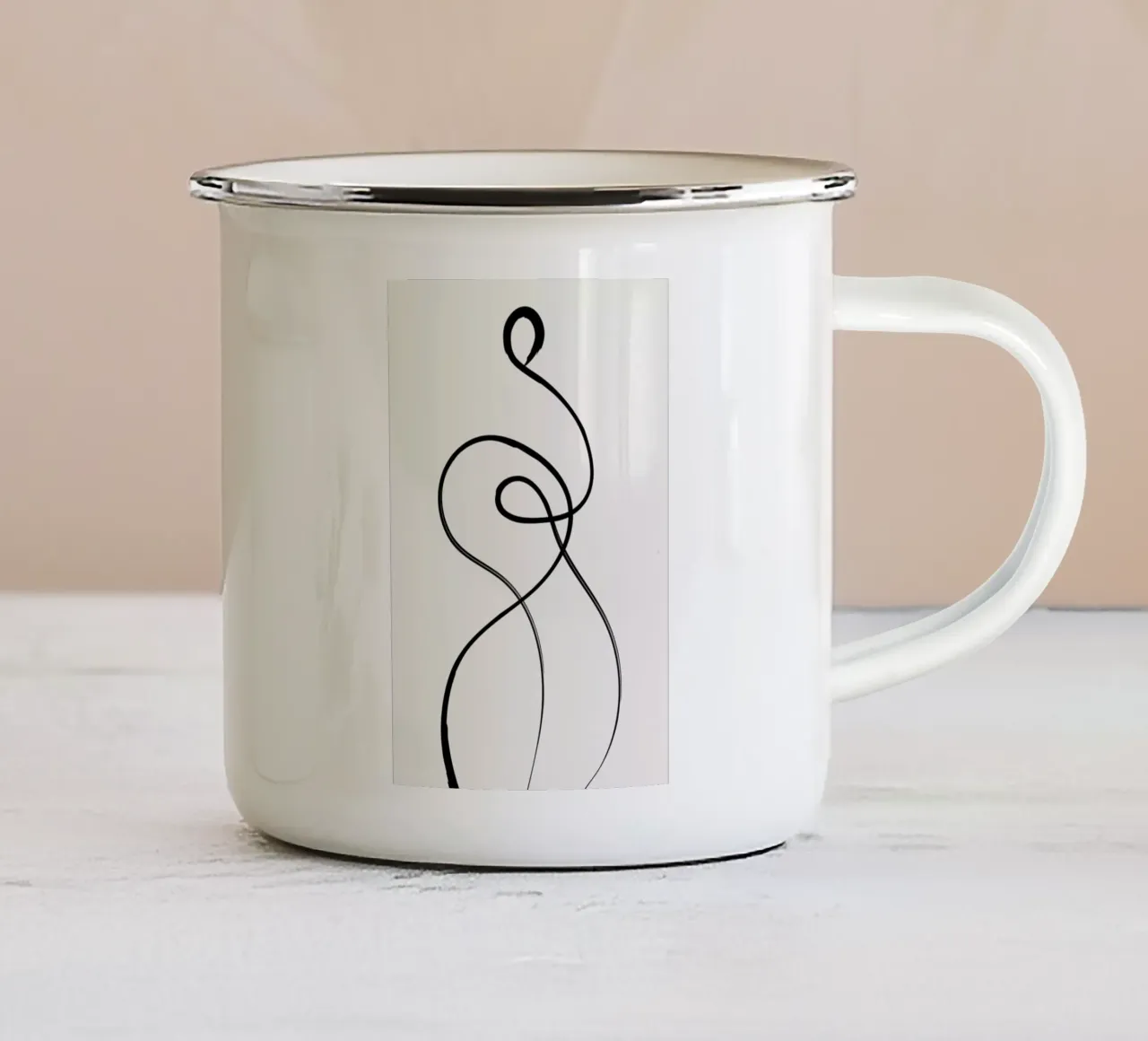 Figure 2 tazza in smalto da Graphite