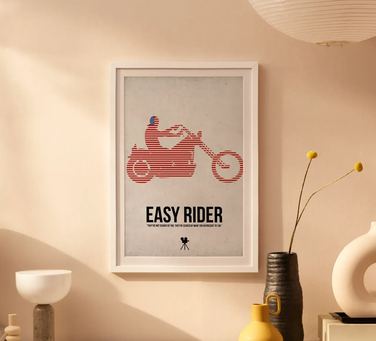 Easy Rider poster con telaio in plastica da Naxart