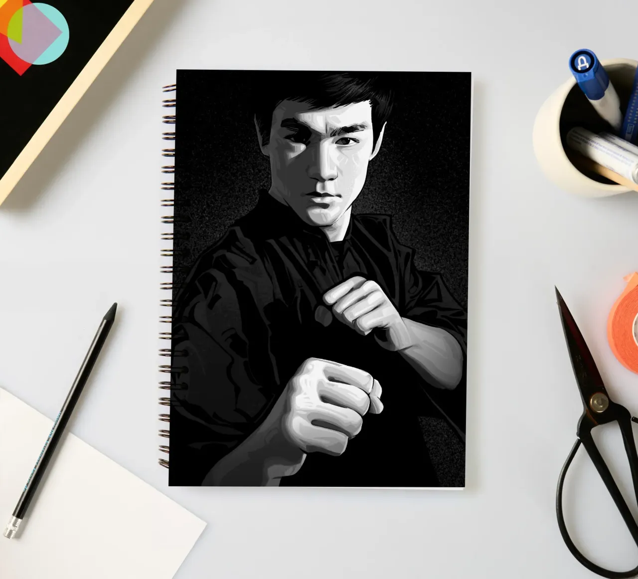 Bruce Lee III spiral notebook by nabakumov