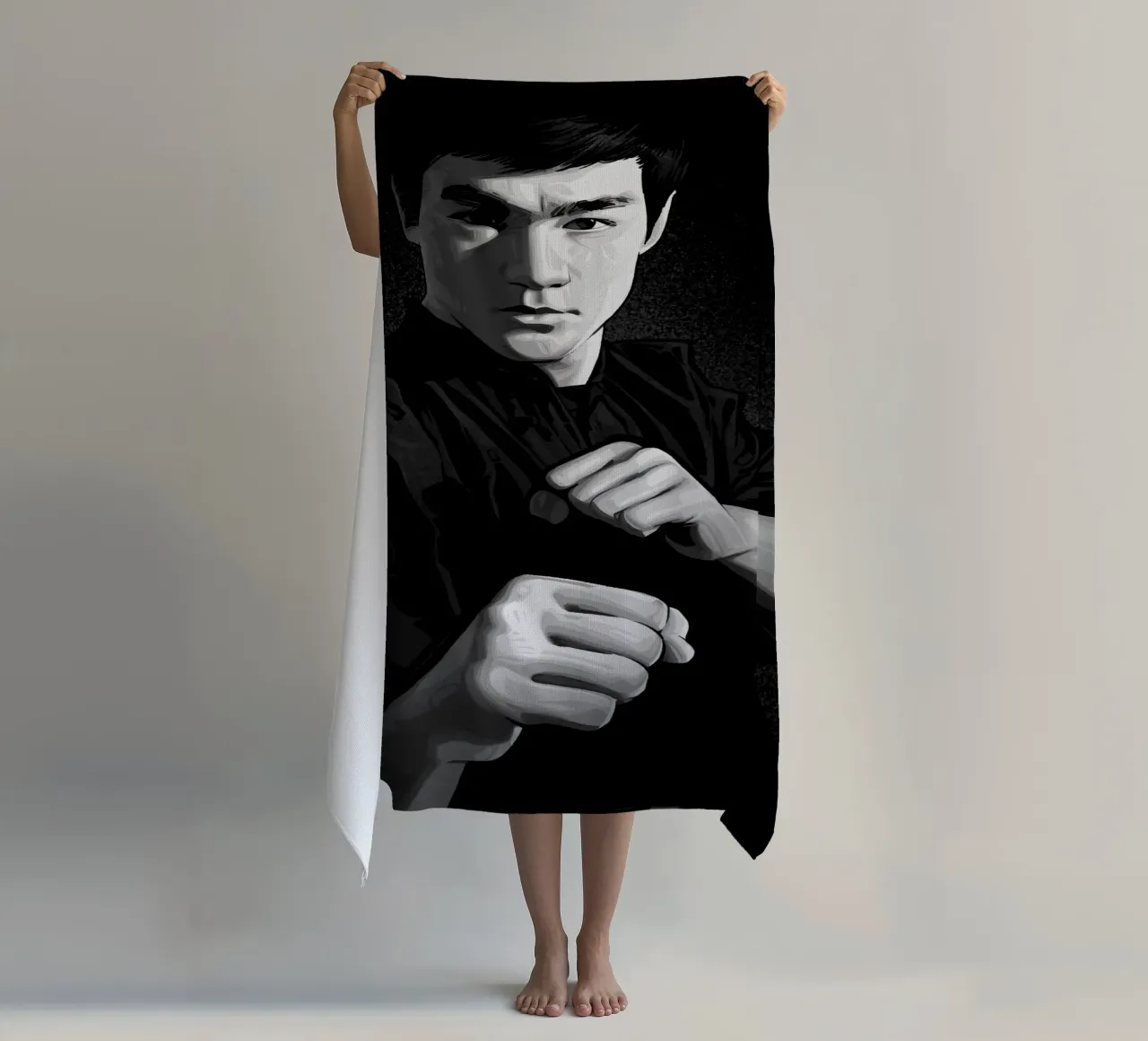 Bruce Lee III strandhanddoek van nabakumov