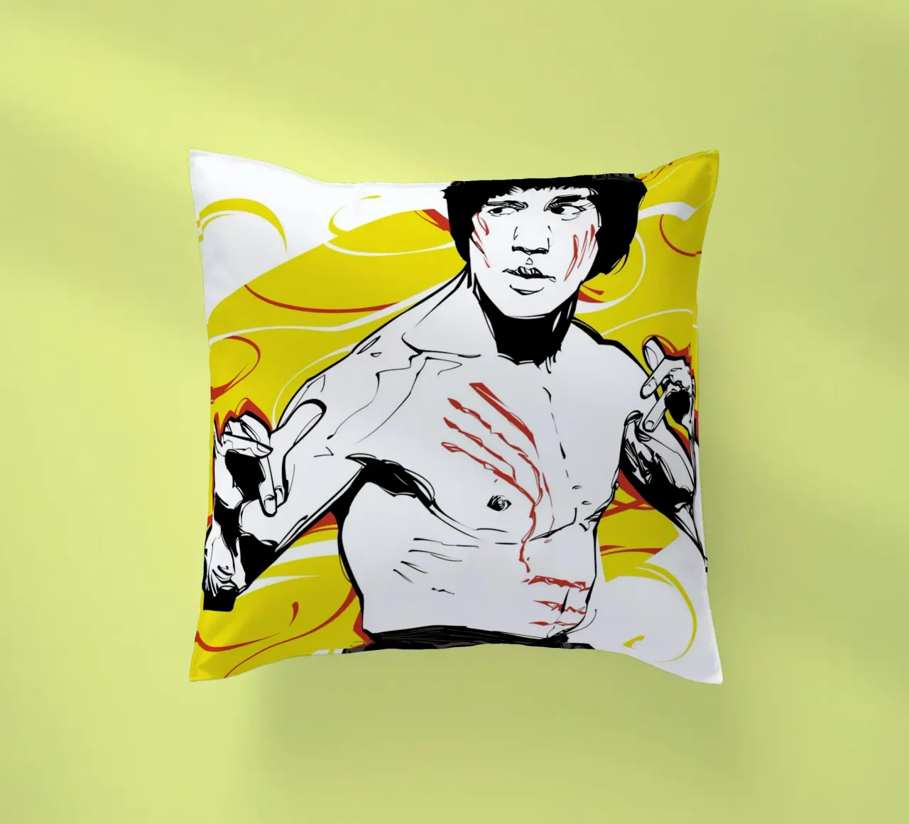 Bruce Lee IV Kissen von nabakumov