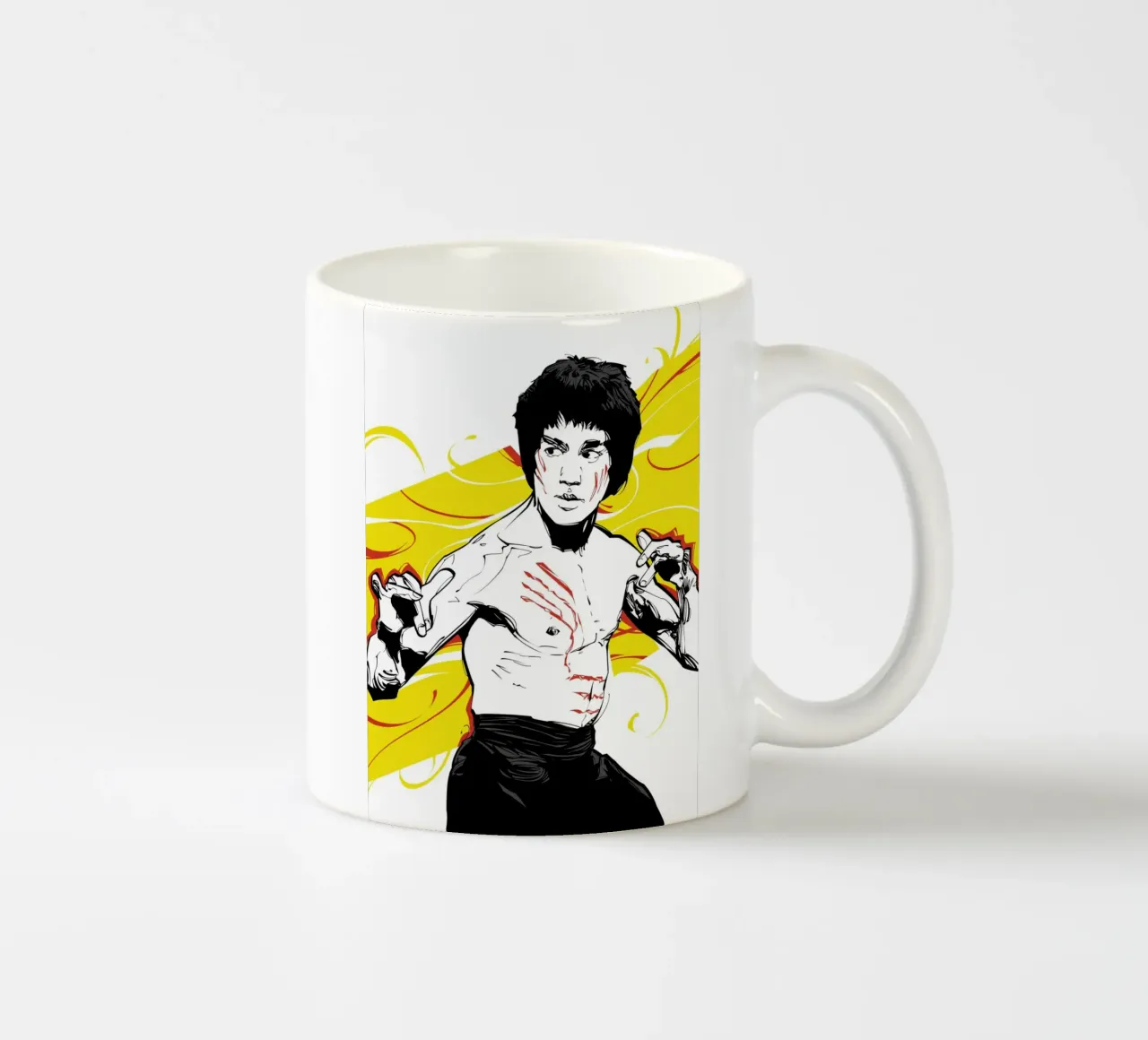 Bruce Lee IV tazza in ceramica da nabakumov