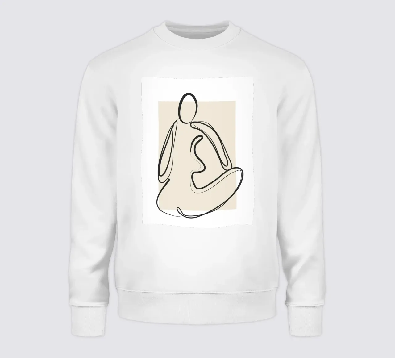 Abstract Figure Art 2 felpa da Flow Line