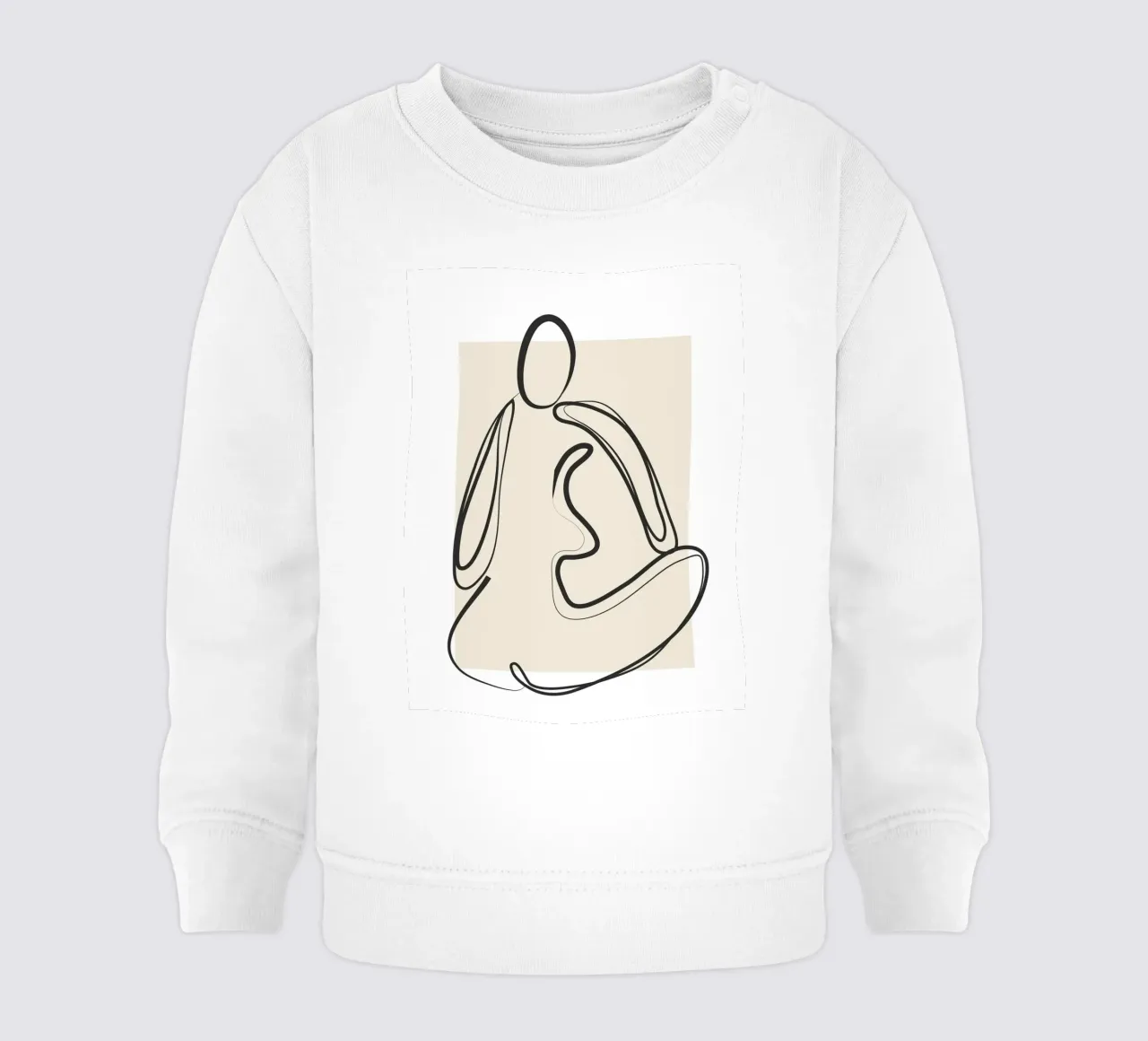 Abstract Figure Art 2 baby sweatshirt by Flow Line