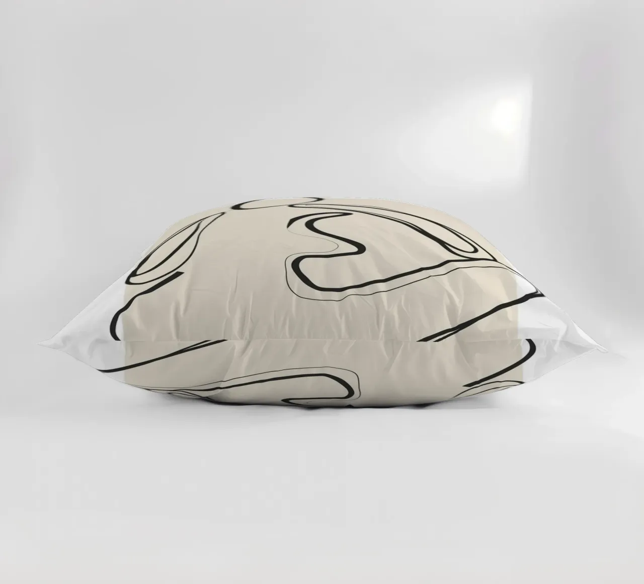Abstract Figure Art 2 cuscino da Flow Line