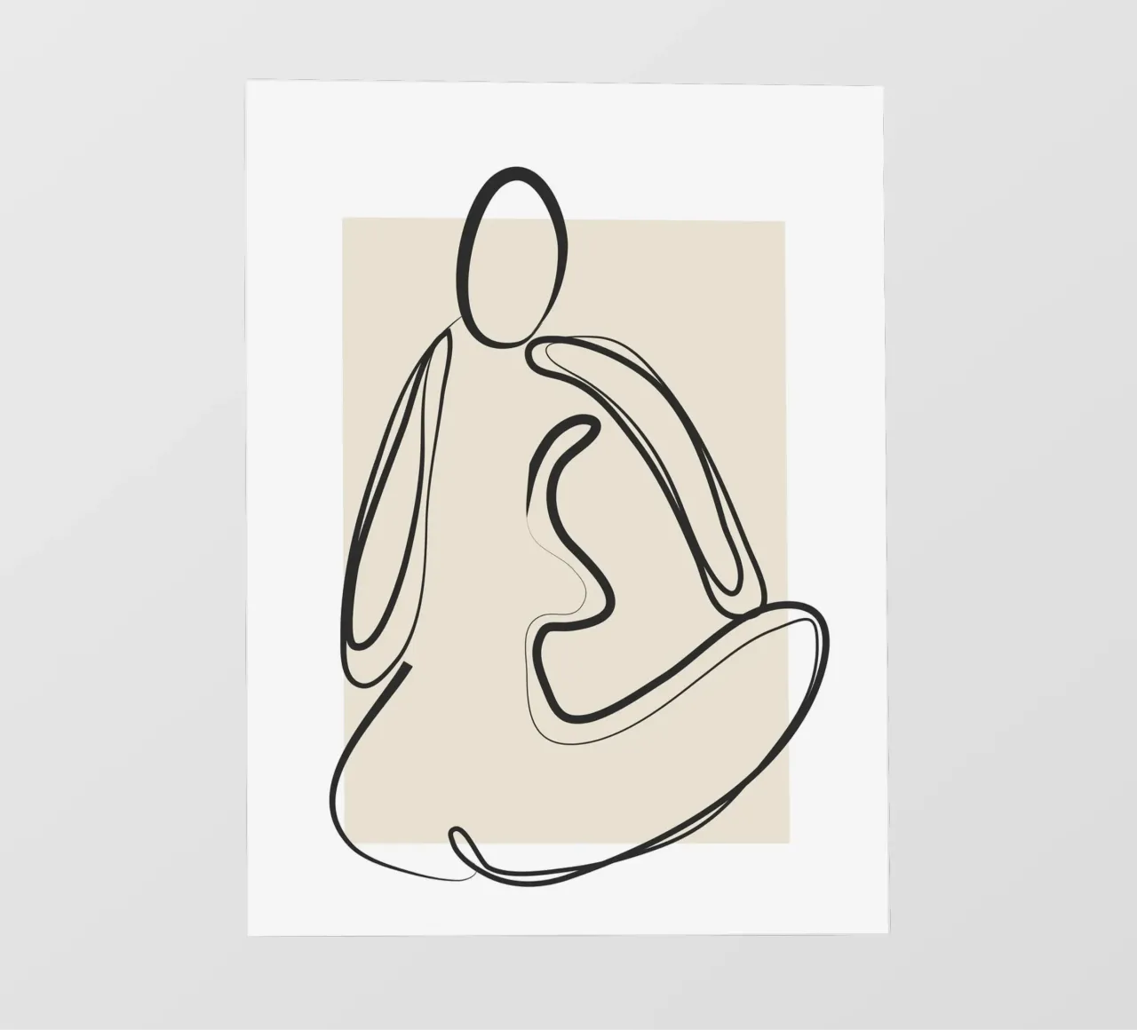 Abstract Figure Art 2 telo in pvc da Flow Line