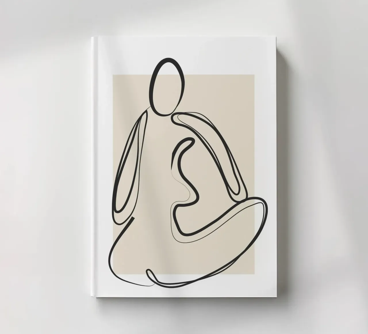 Abstract Figure Art 2 carnet de notes de Flow Line