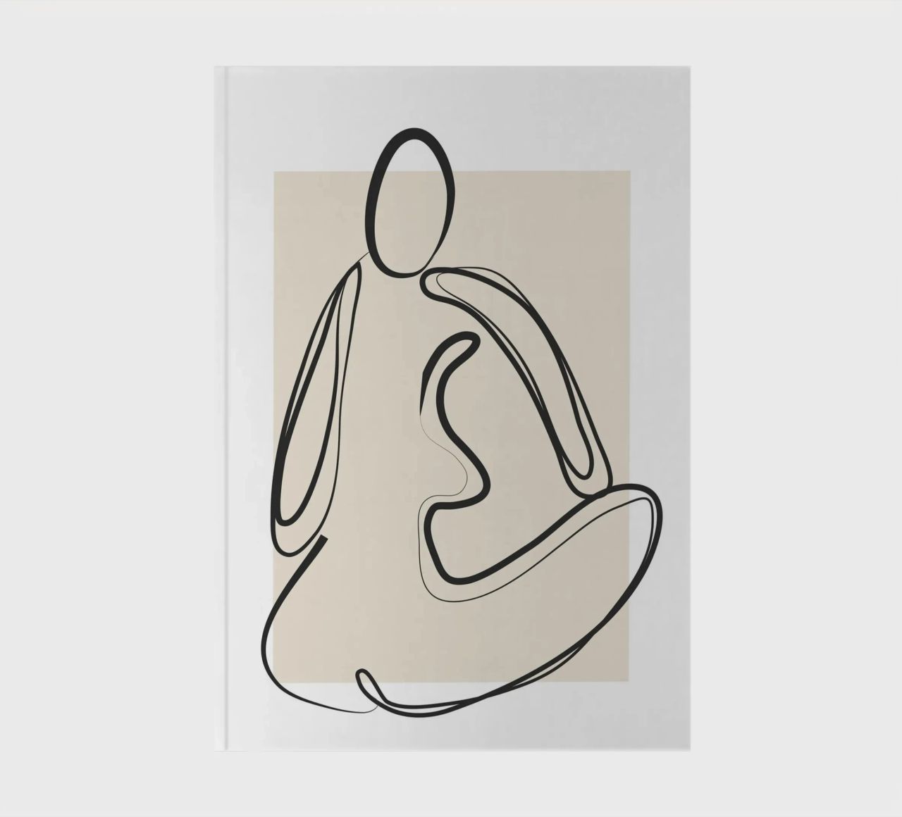 Abstract Figure Art 2 notebook by Flow Line