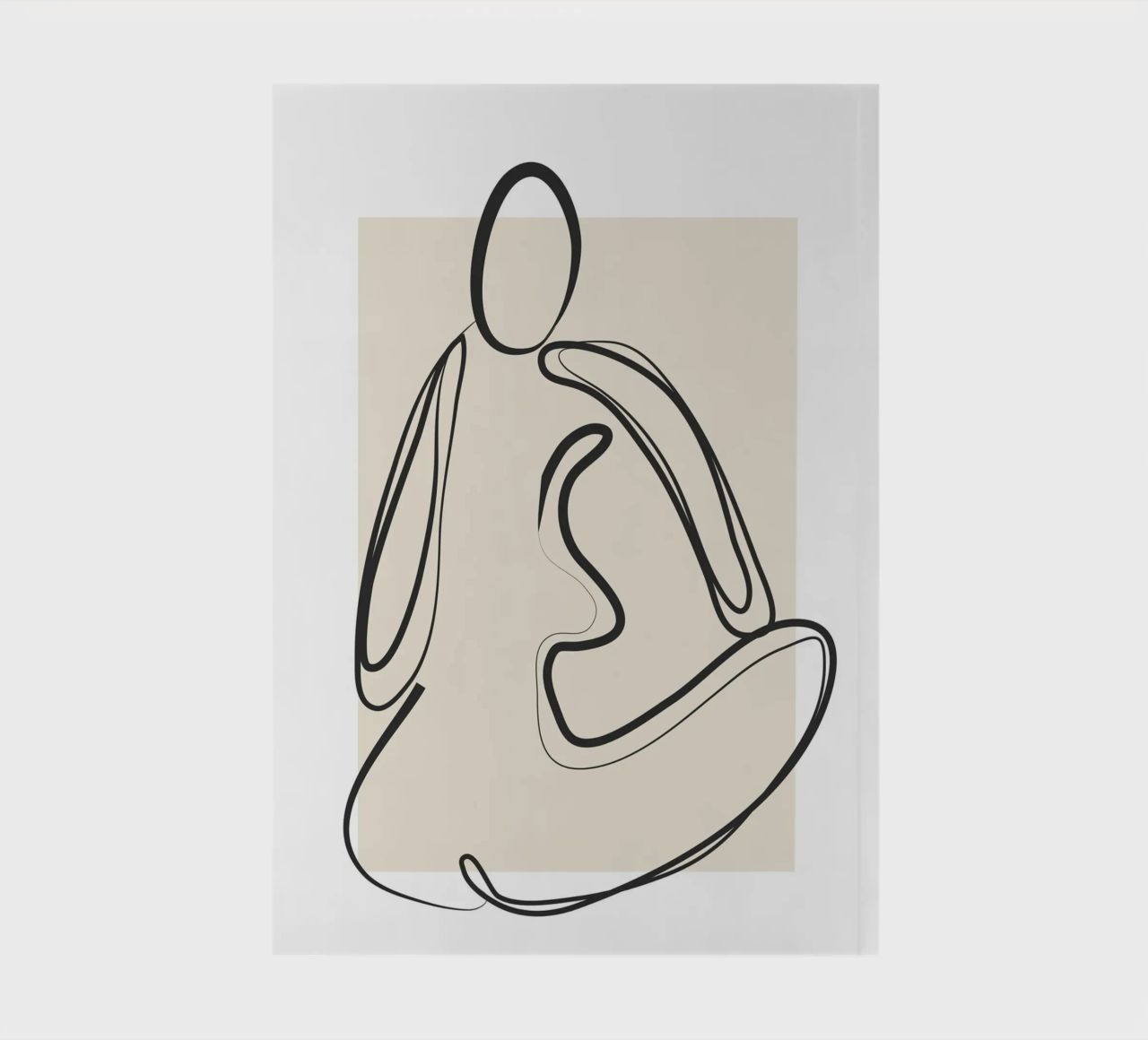 Abstract Figure Art 2 notebook by Flow Line