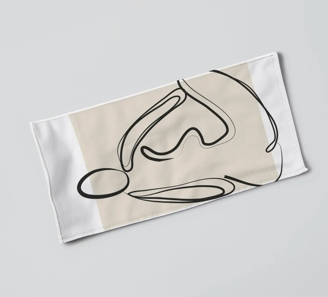 Abstract Figure Art 2 asciugamano da bagno da Flow Line