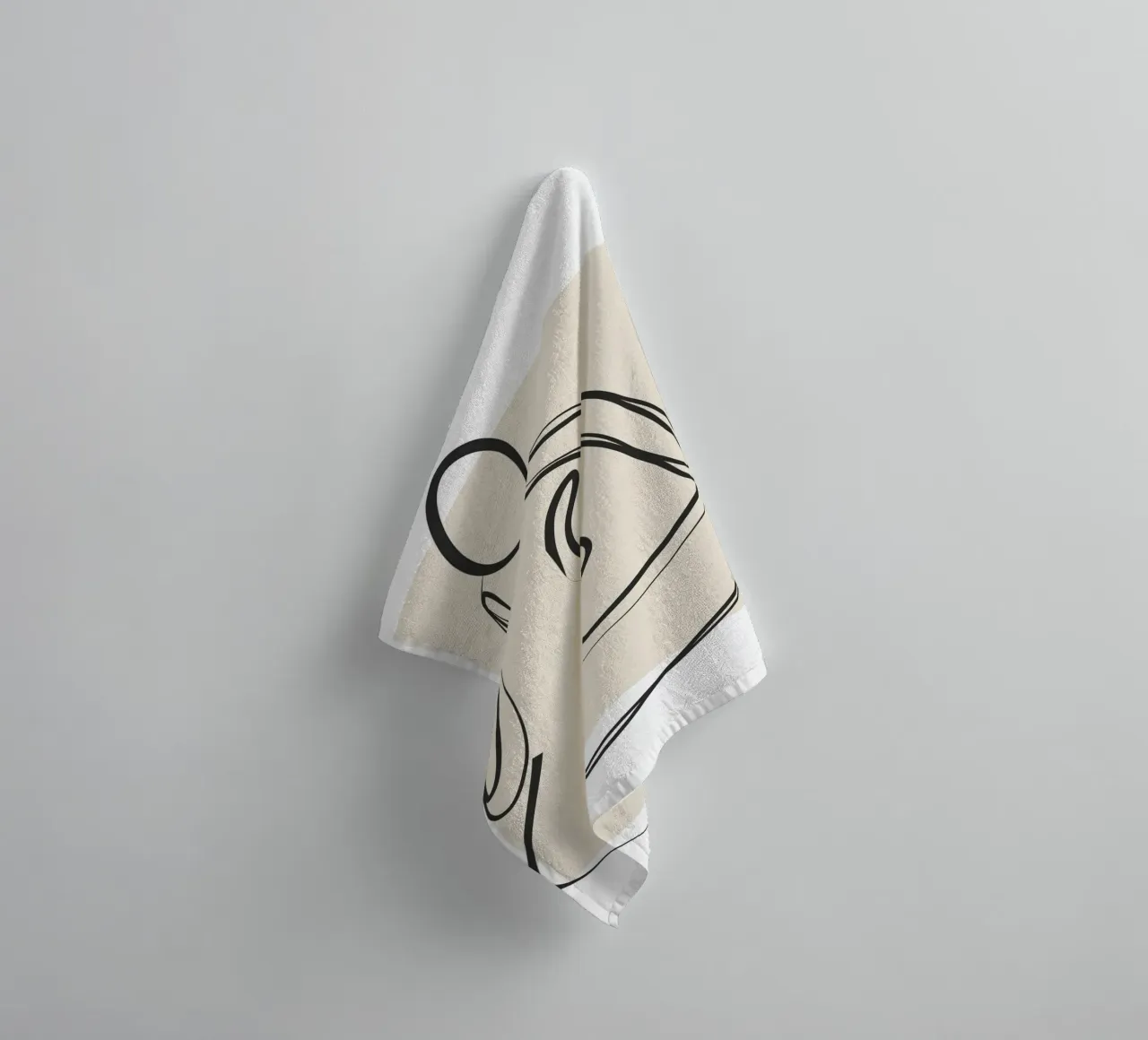 Abstract Figure Art 2 asciugamano da bagno da Flow Line
