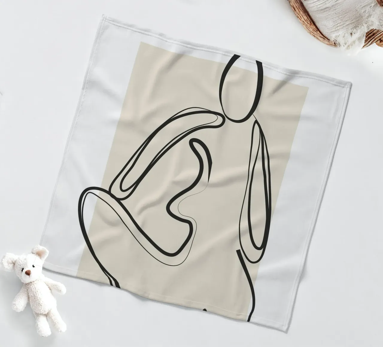 Abstract Figure Art 2 coperta in pile da Flow Line