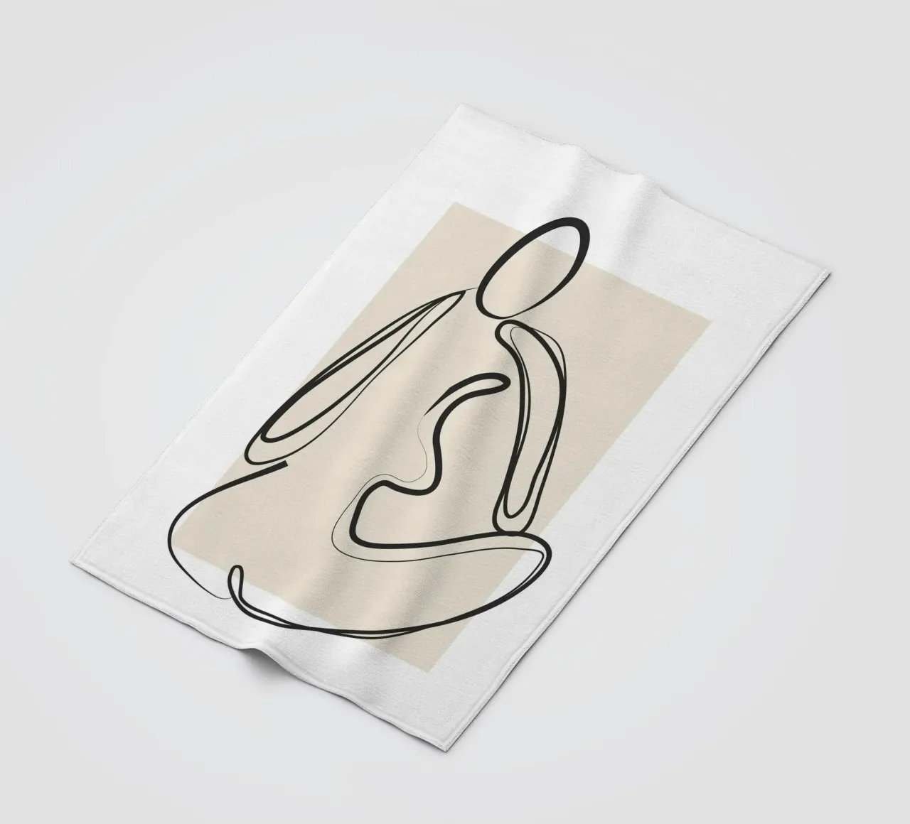 Abstract Figure Art 2 coperta in pile da Flow Line
