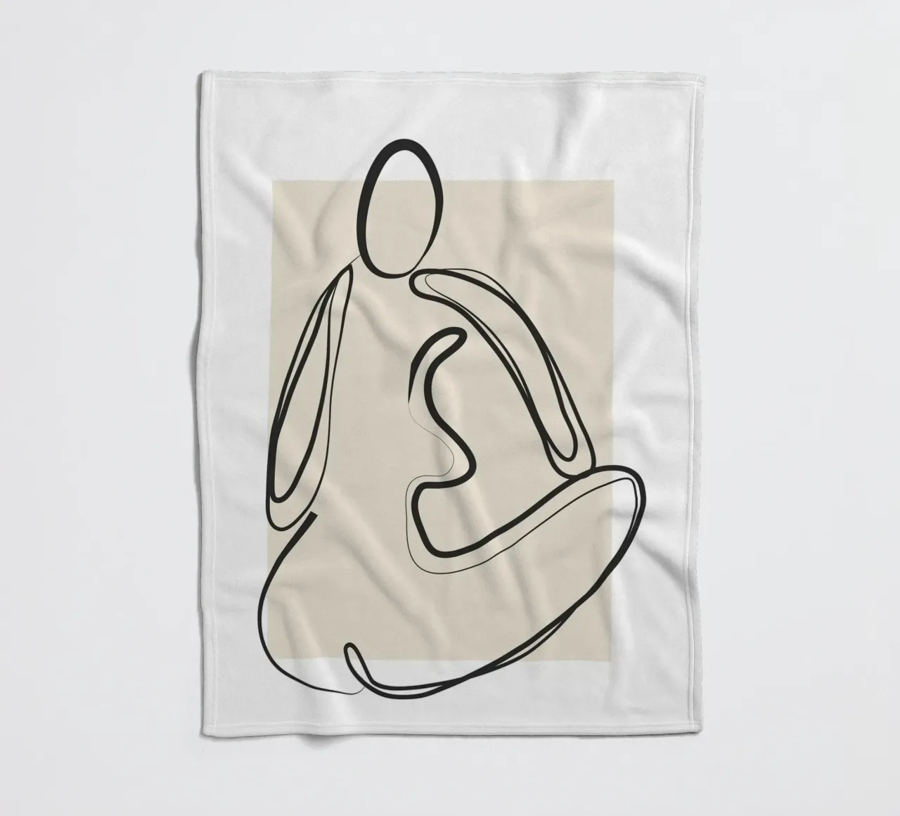 Abstract Figure Art 2 coperta in pile da Flow Line