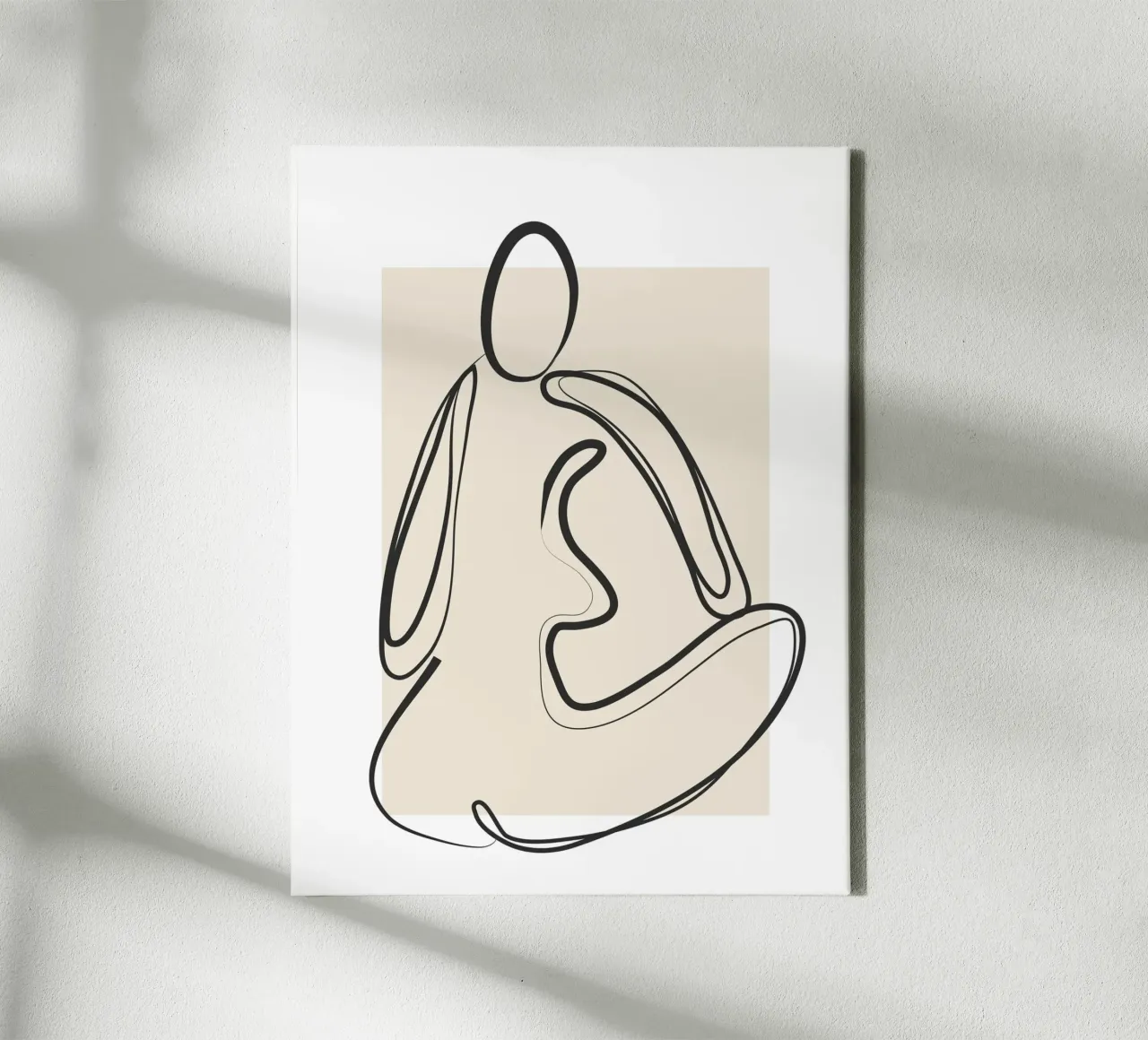 Abstract Figure Art 2 tela da Flow Line