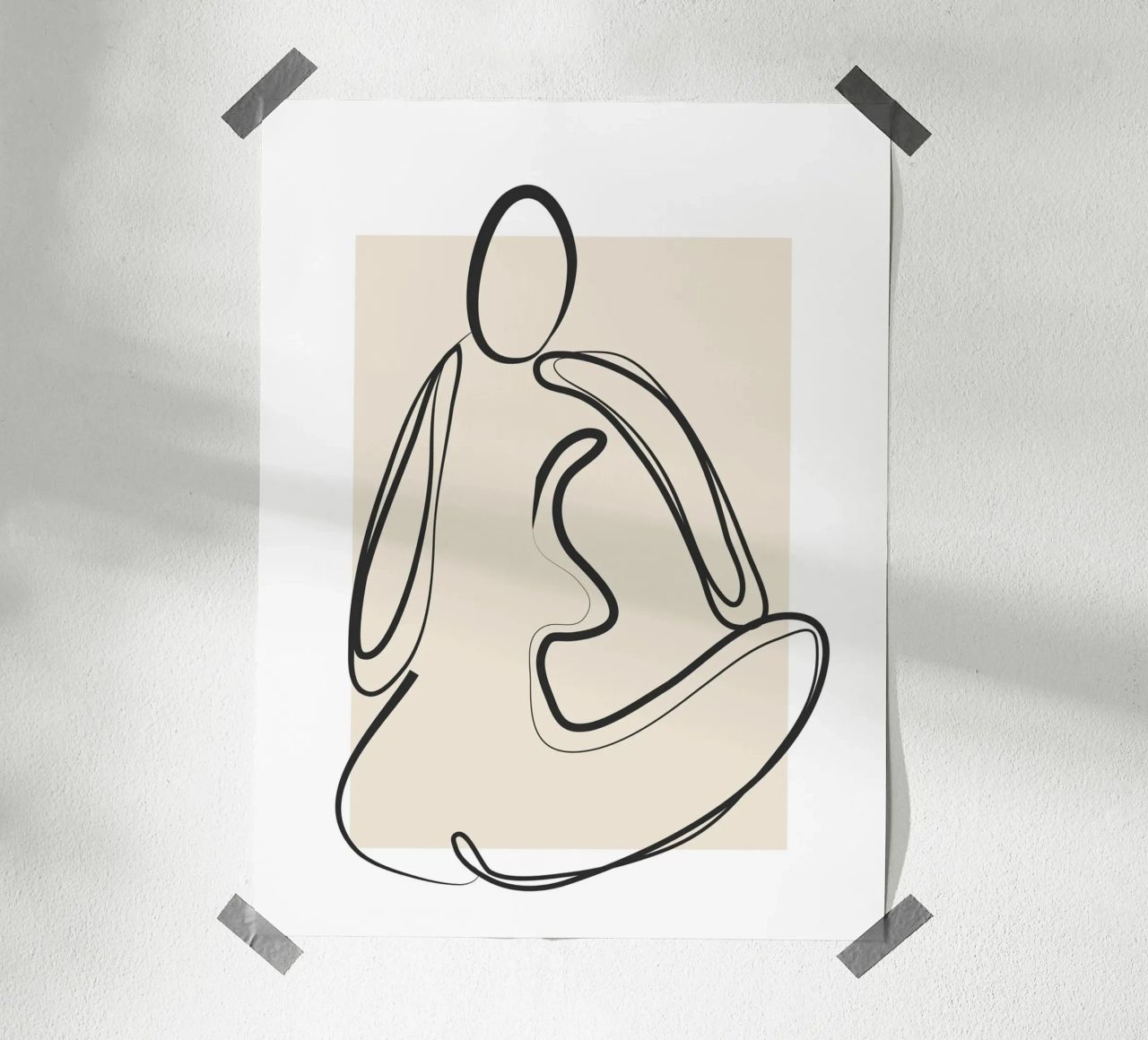 Abstract Figure Art 2 poster by Flow Line
