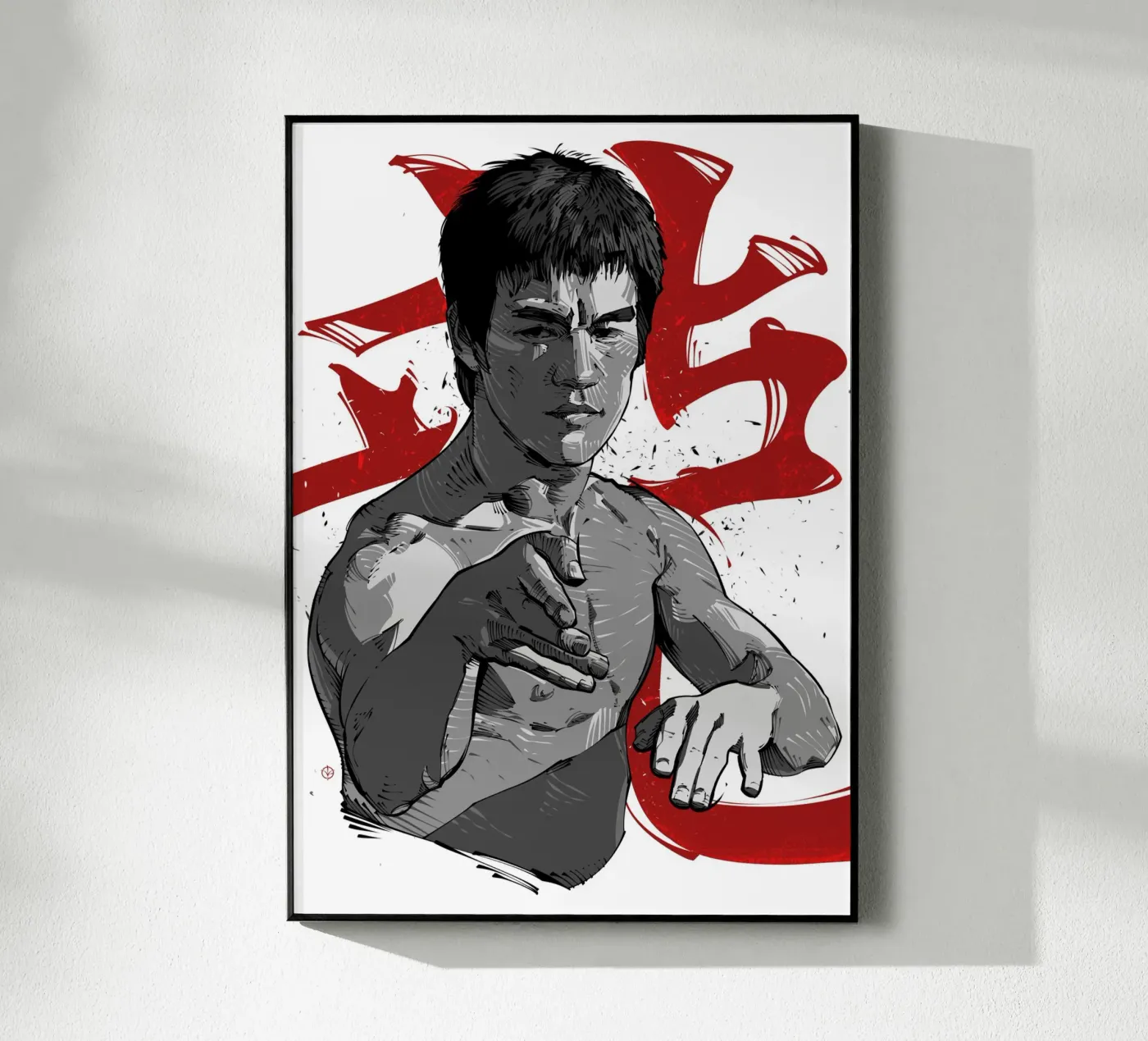 Bruce Lee V acrylic glass by nabakumov