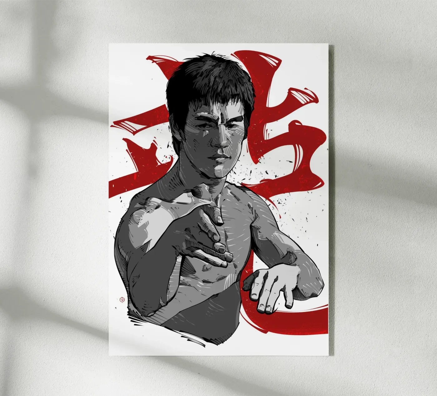 Bruce Lee V acrylic glass by nabakumov