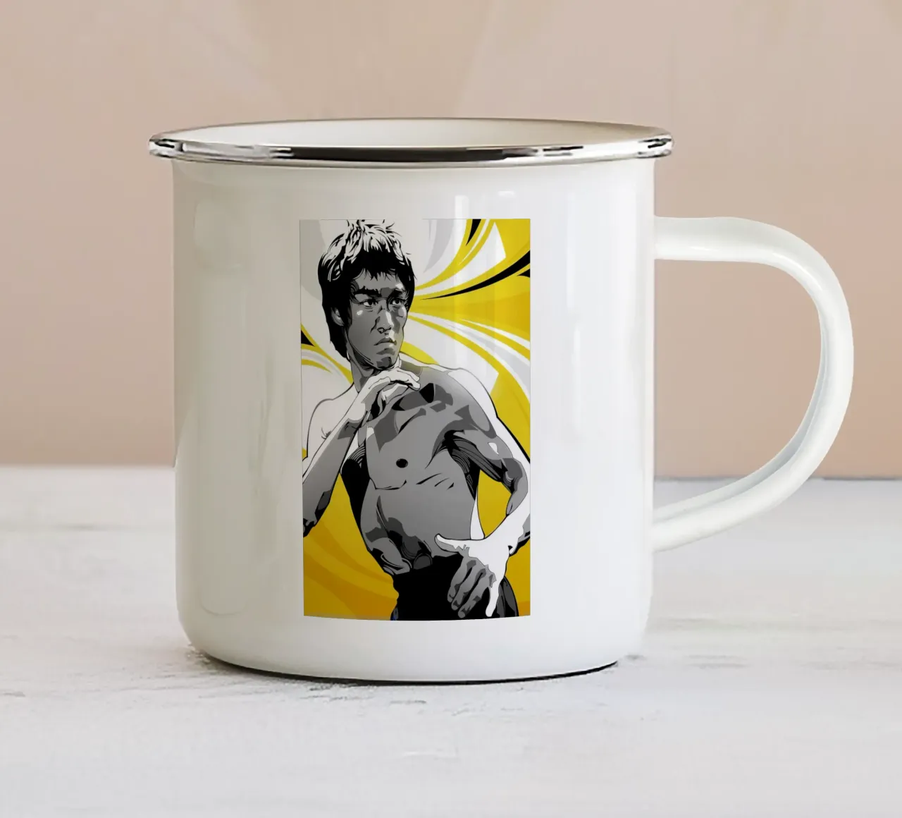 Bruce Lee VI tazza in smalto da nabakumov
