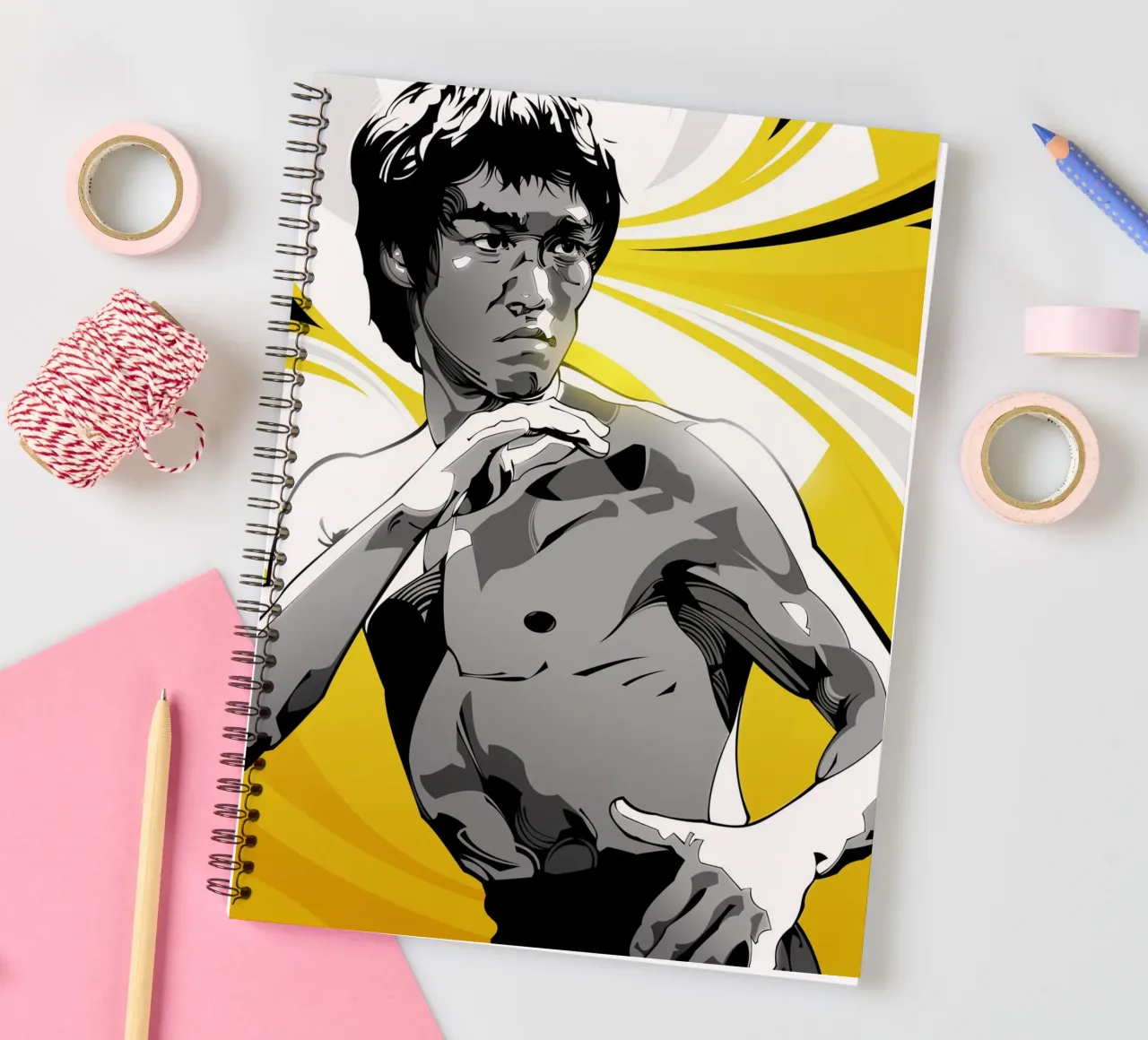 Bruce Lee VI spiral notebook by nabakumov