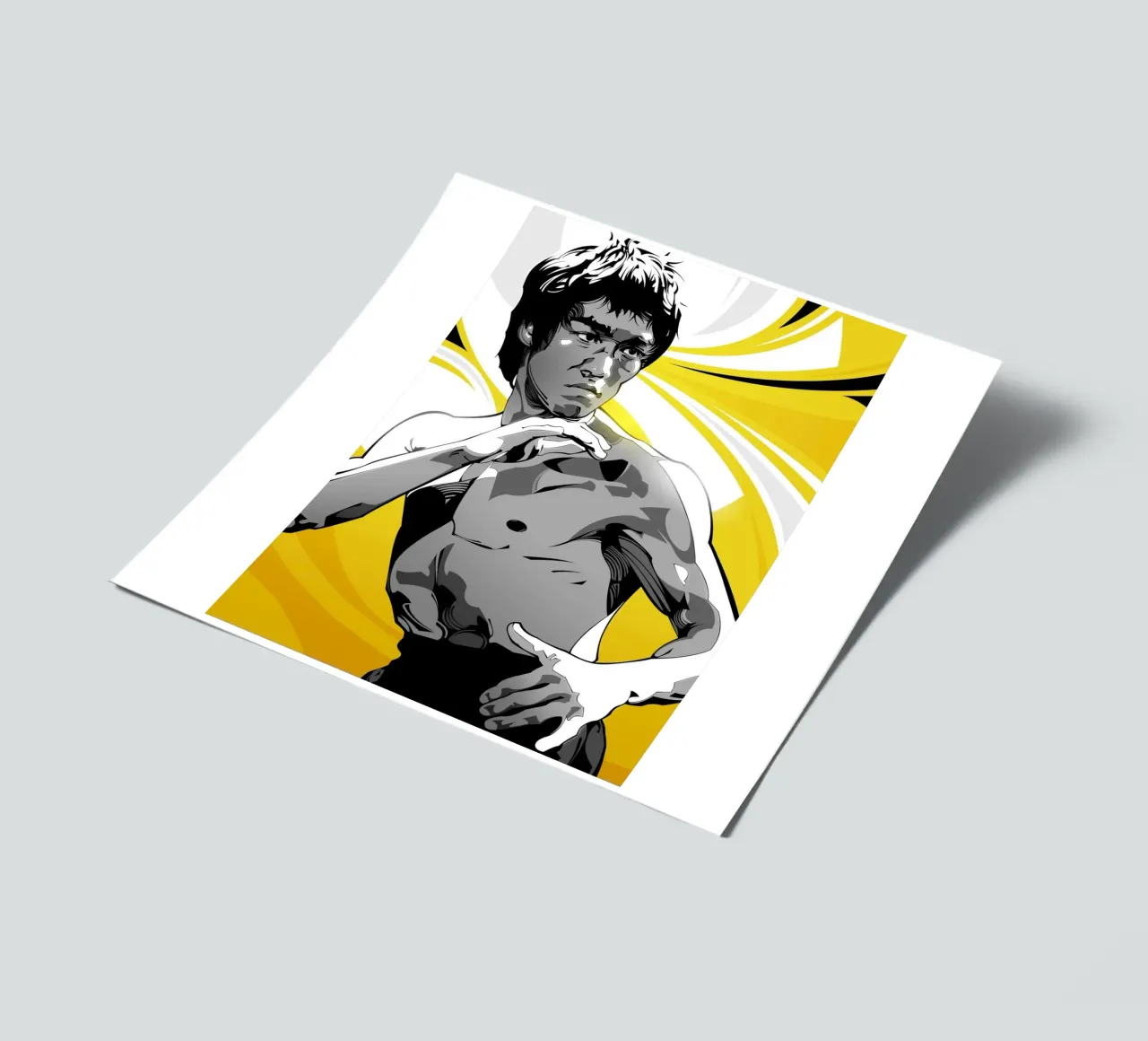 Bruce Lee VI sticker sheet by nabakumov