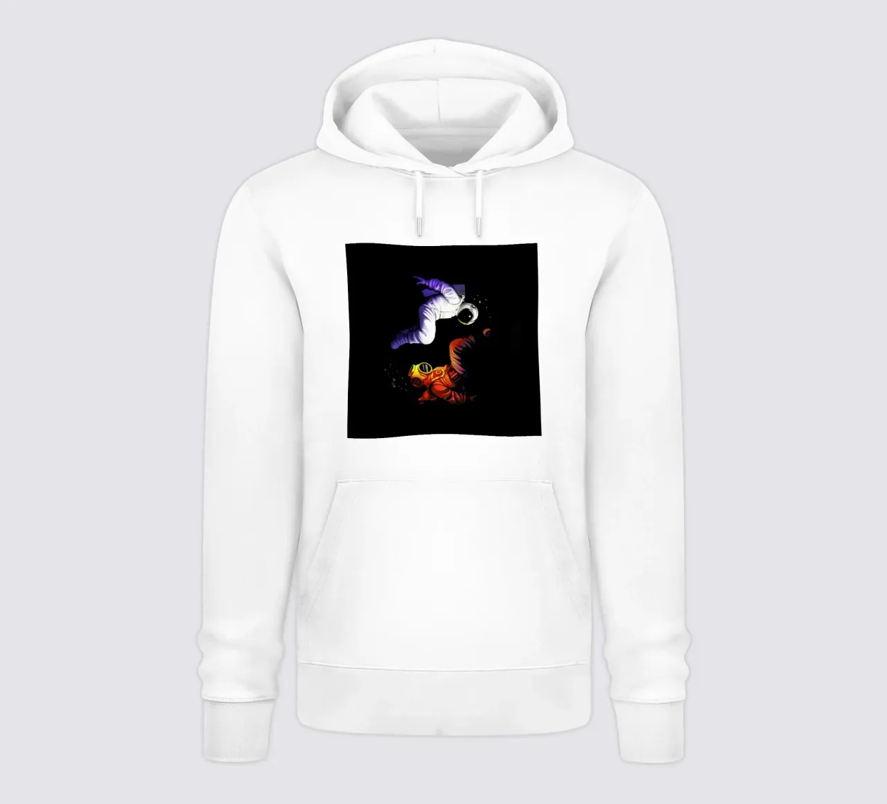 Yin Yang Astronaut Scuba felpa con cappuccio da Tobe Fonseca