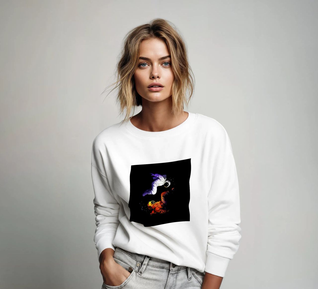 Yin Yang Astronaut Scuba felpa da Tobe Fonseca