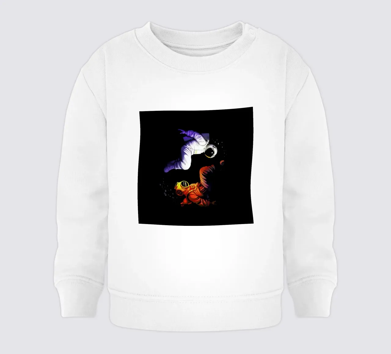 Yin Yang Astronaut Scuba felpa neonato da Tobe Fonseca