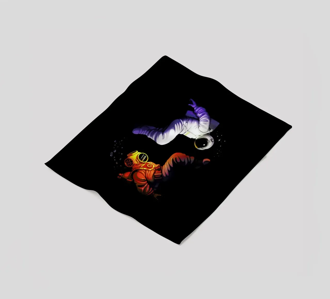 Yin Yang Astronaut Scuba coperta in pile da Tobe Fonseca