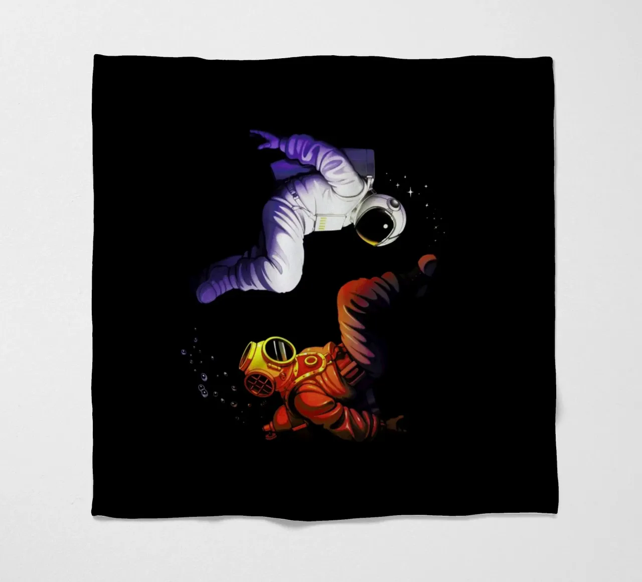 Yin Yang Astronaut Scuba coperta in pile da Tobe Fonseca