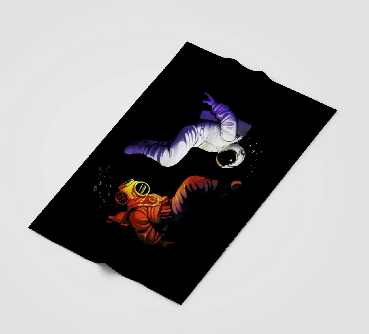 Yin Yang Astronaut Scuba coperta in pile da Tobe Fonseca