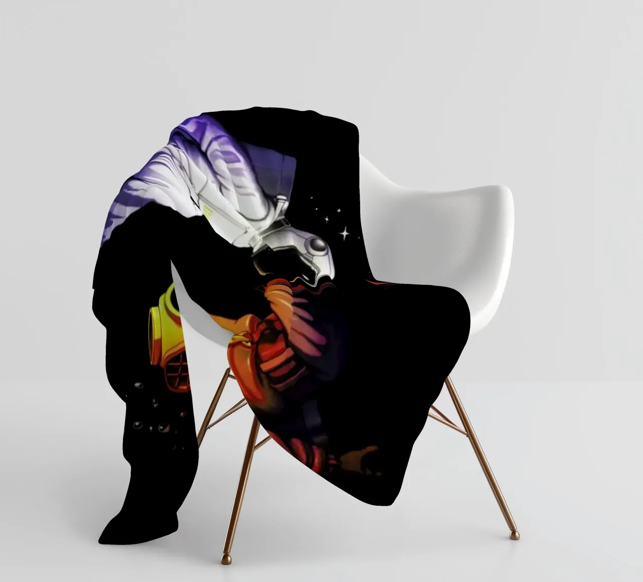 Yin Yang Astronaut Scuba coperta in pile da Tobe Fonseca