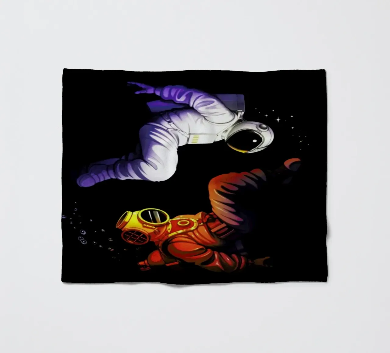 Yin Yang Astronaut Scuba coperta in pile da Tobe Fonseca