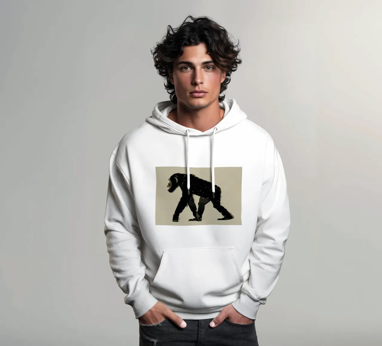 Chimp felpa con cappuccio da Dieter Braun