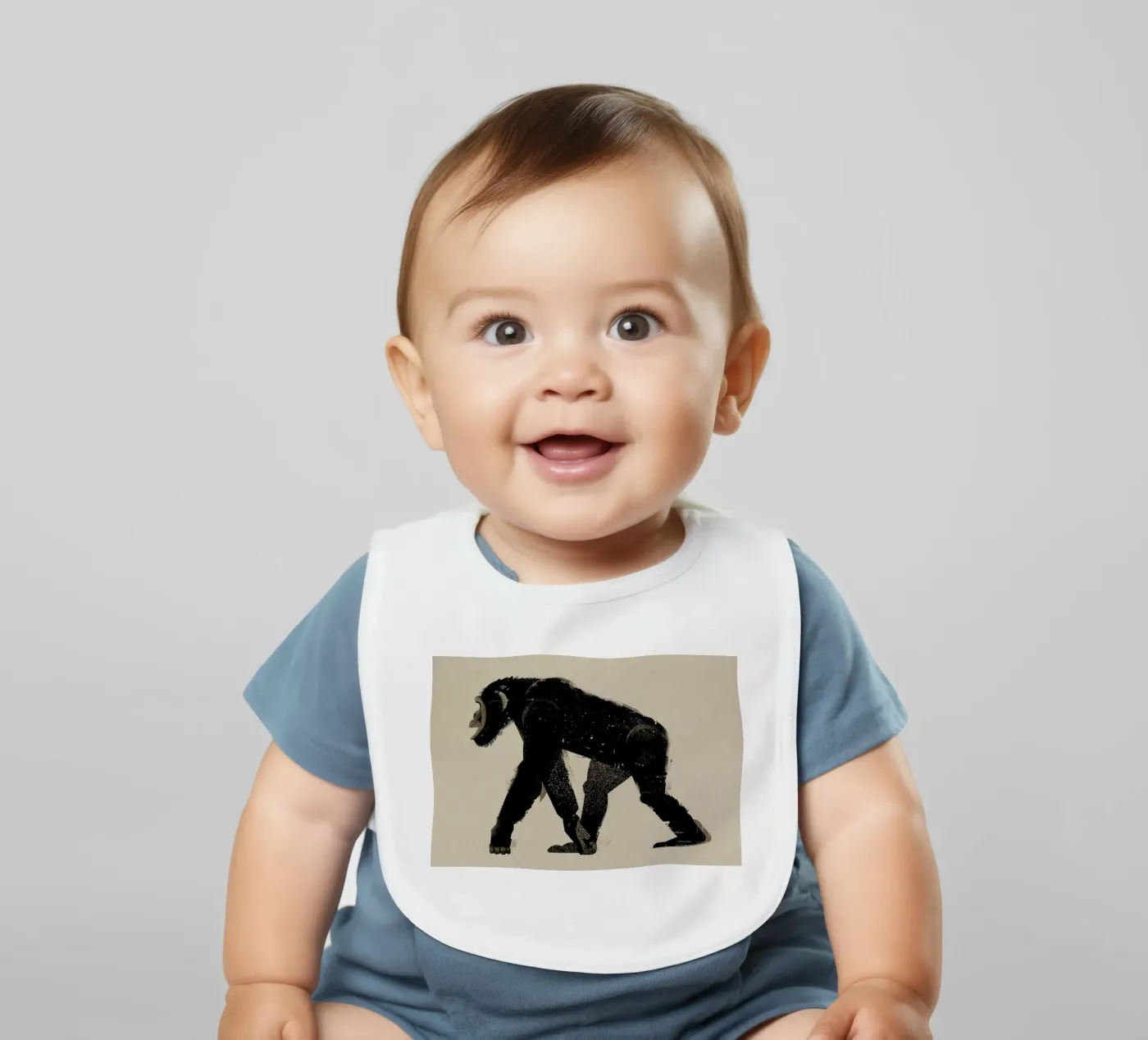 Chimp baby slabbetje van Dieter Braun