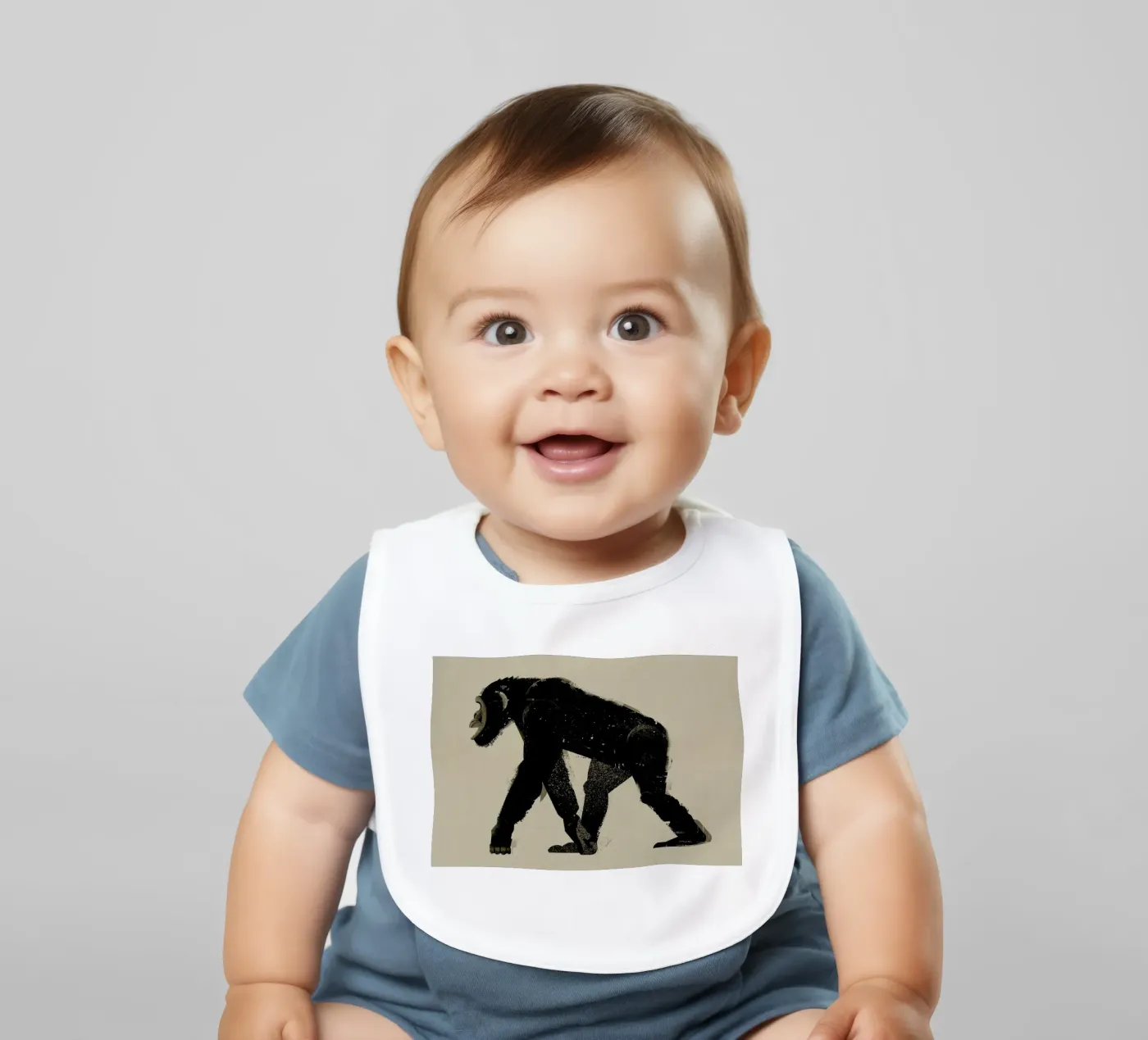 Chimp Babylätzchen von Dieter Braun