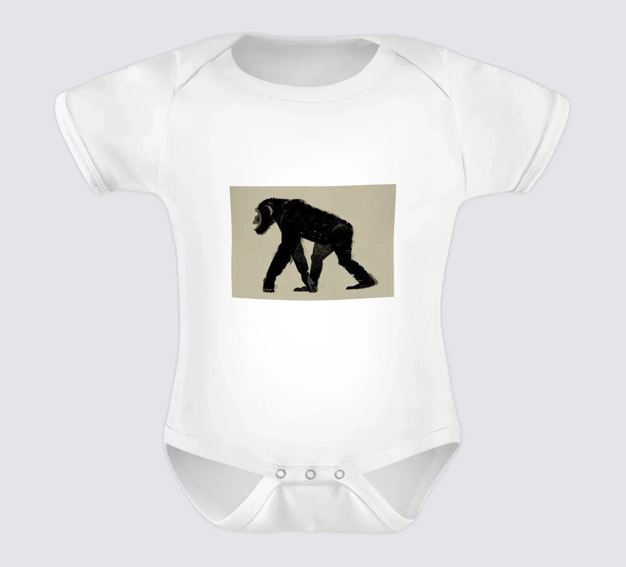 Chimp body neonato maniche corte da Dieter Braun