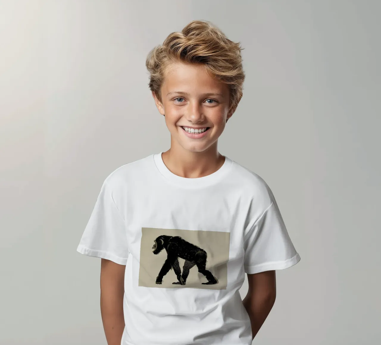 Chimp t-shirt bambini da Dieter Braun