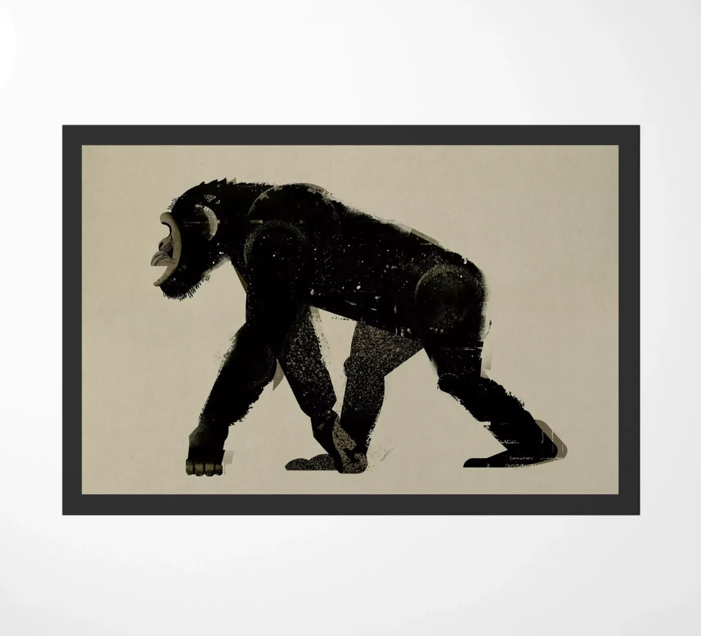 Chimp deurmat van Dieter Braun