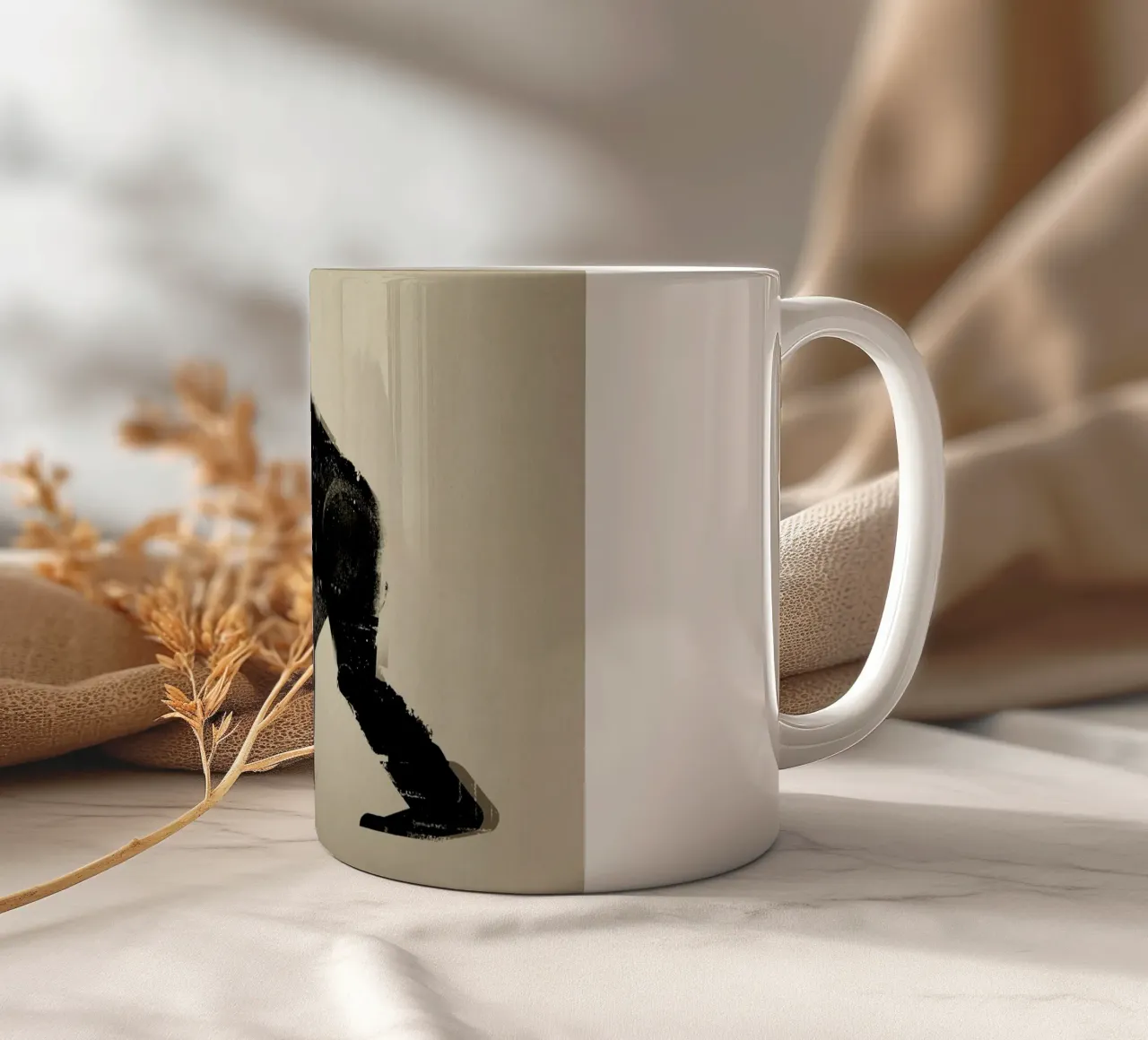 Chimp tazza in ceramica da Dieter Braun