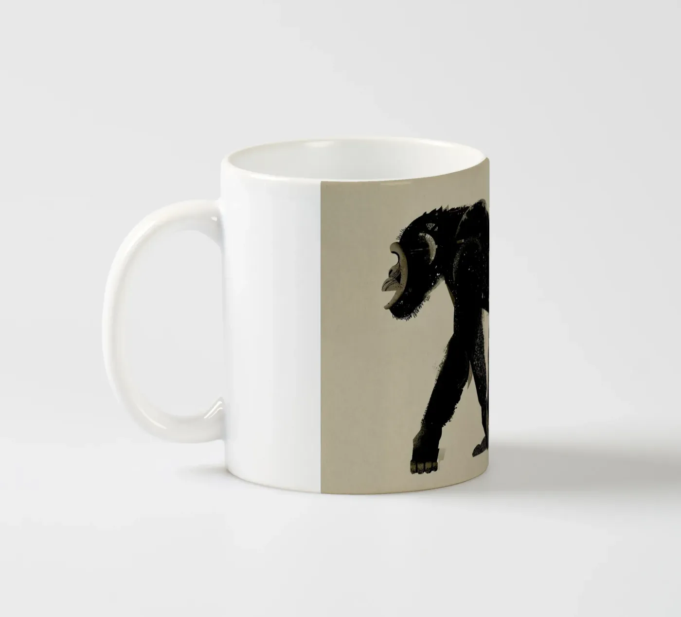 Chimp ceramic mug by Dieter Braun