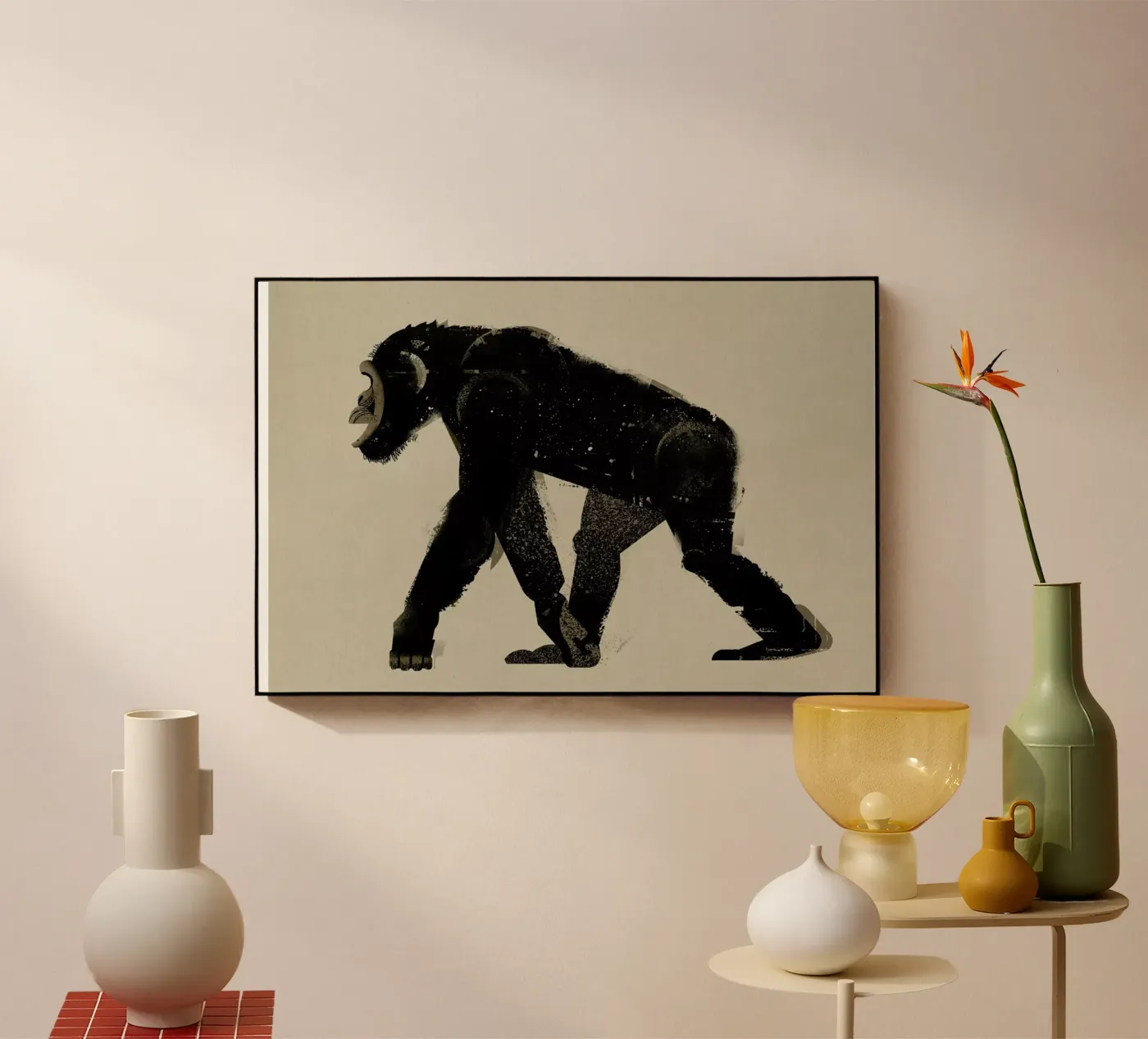 Chimp plexiglas de Dieter Braun