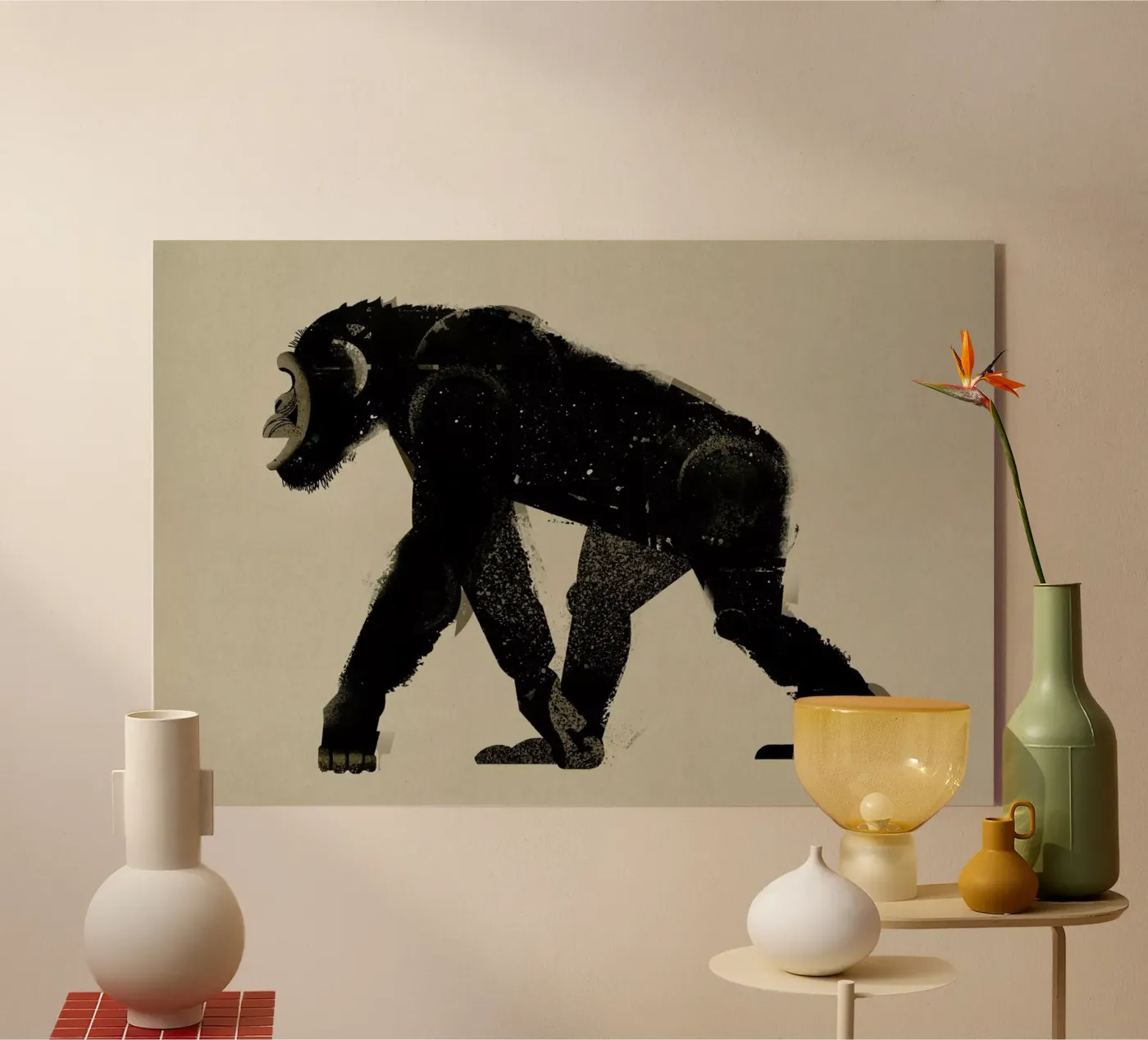 Chimp plexiglas de Dieter Braun
