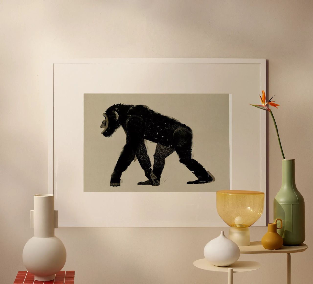 Chimp Poster von Dieter Braun