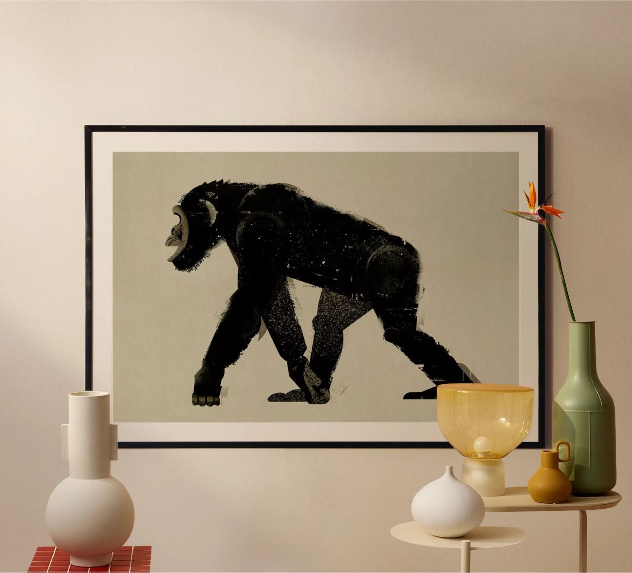 Chimp Poster von Dieter Braun