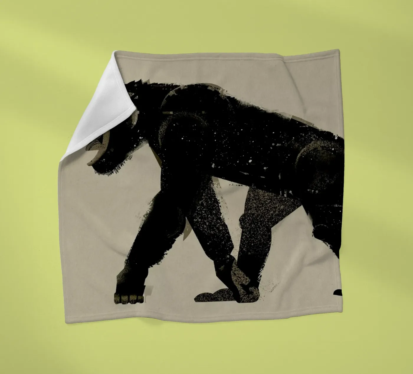 Chimp fleecedeken van Dieter Braun