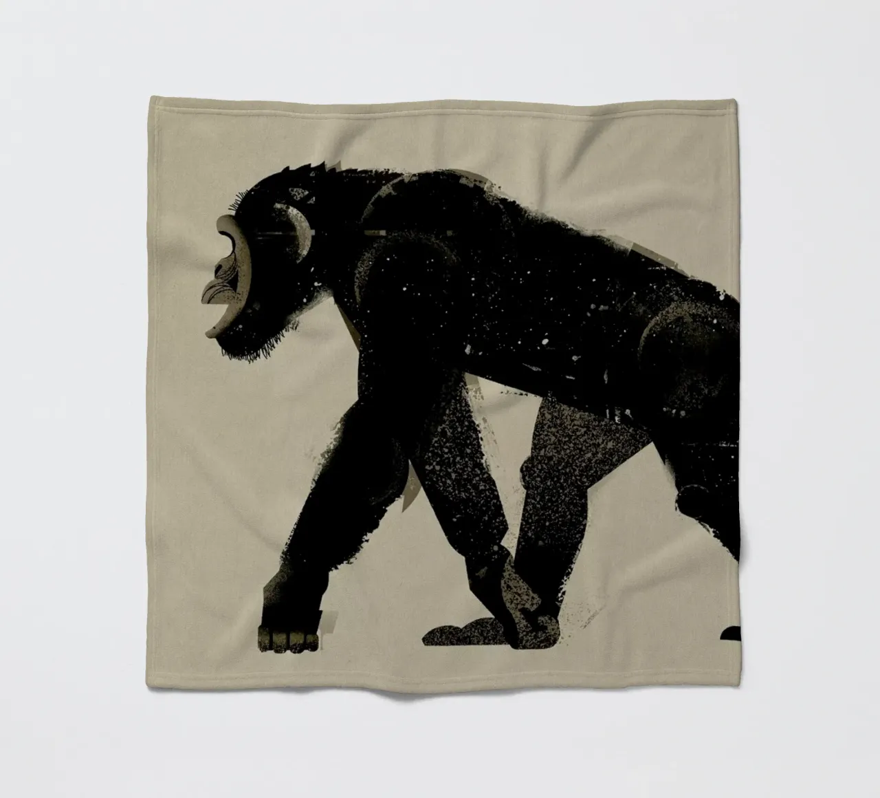 Chimp Fleecedecke von Dieter Braun