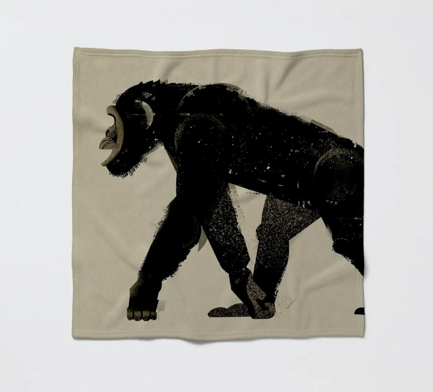 Chimp fleecedeken van Dieter Braun
